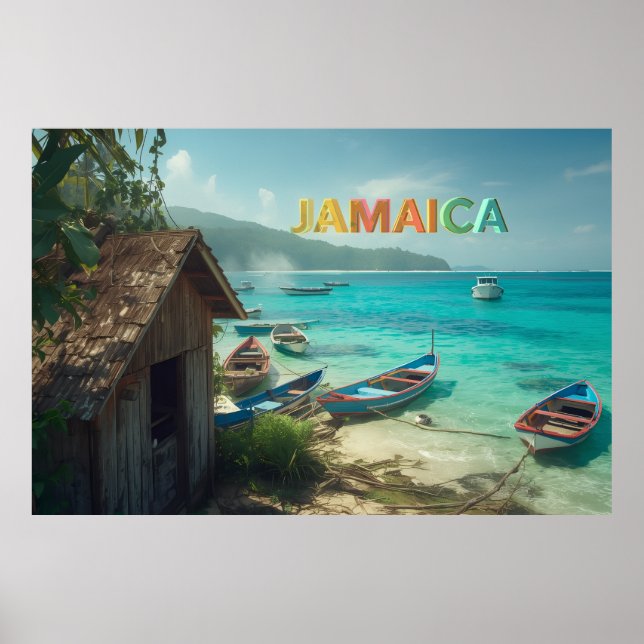 jamaica fishing shack poster (Front)