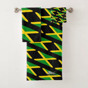 Jamaica Flag 03 Bath Towel Set