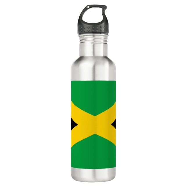 Jamaica Flag 710 Ml Water Bottle (Front)