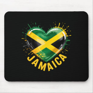 Jamaica flag afro pride black roots men woman mouse pad