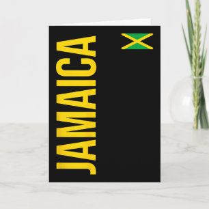 Jamaica Flag Athletic Soccer Footbyll Sports Jerse Card