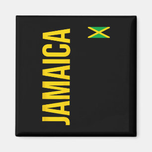 Jamaica Flag Athletic Soccer Footll Sports Jersey Magnet