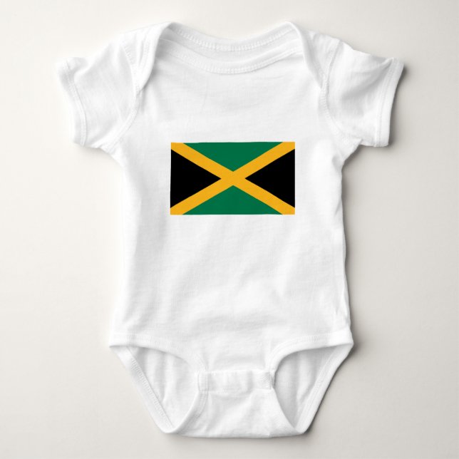 Jamaica Flag Baby Bodysuit (Front)