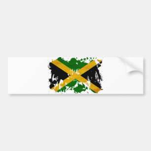 Jamaica Flag Bumper Sticker