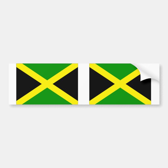 Jamaica Flag Bumper Sticker (Front)