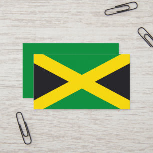 Jamaica flag business card