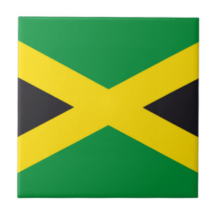 Jamaica flag ceramic tile