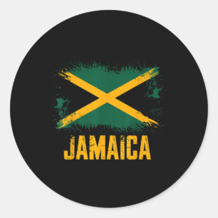 Jamaica Flag Classic Round Sticker