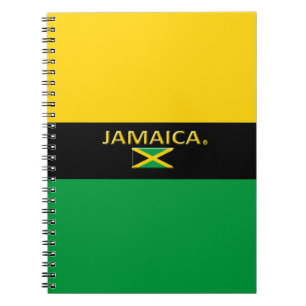 Jamaica Flag Colours Modern Notebook