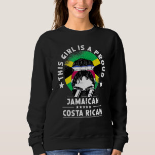 Jamaica Flag Costa Rica Grown Women Girl Citizen P Sweatshirt
