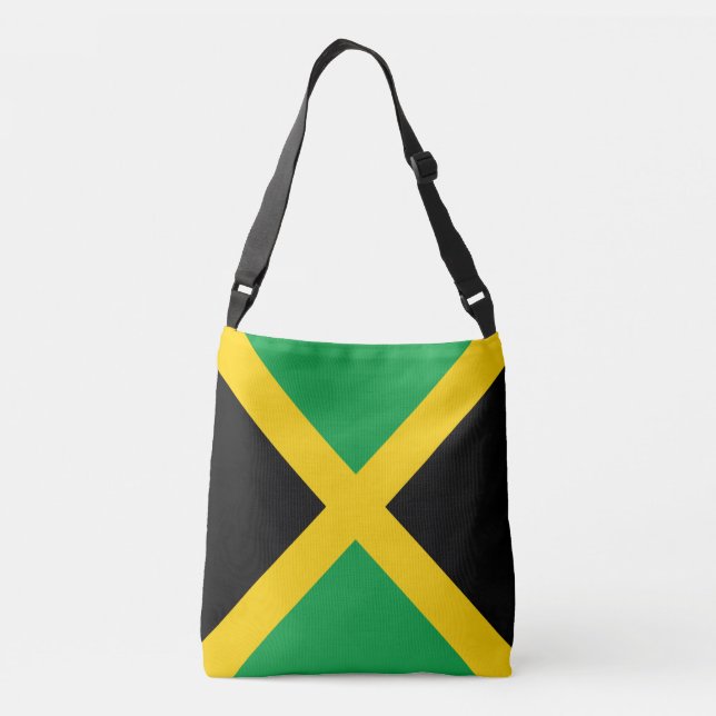 Jamaica Flag Crossbody Bag (Back)