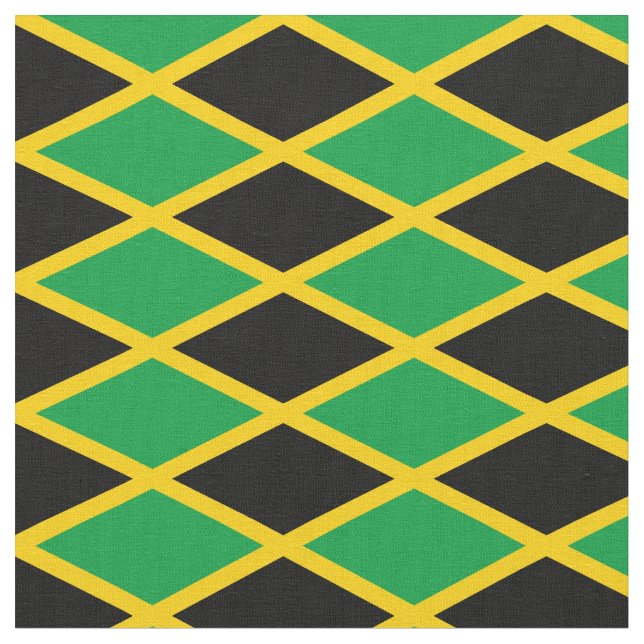 Jamaica Flag Fabric & trendy fashion /reggae (Close Up)