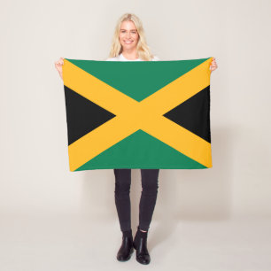Jamaica Flag Fleece Blanket