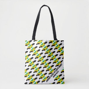 JAMAICA FLAG Gods Heart Isaiah 40 Tote Bag