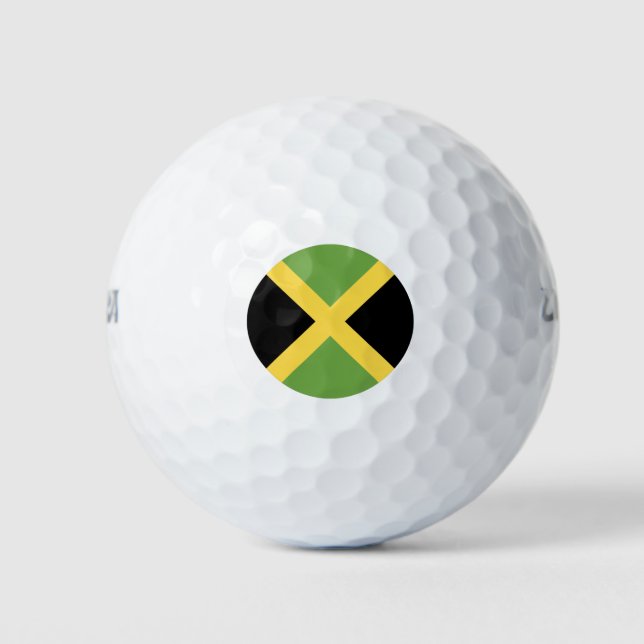 Jamaica Flag Golf Balls (Front)