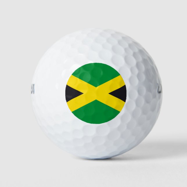 Jamaica flag golf balls (Front)