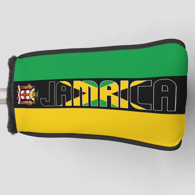 Jamaica Flag Gorgeous Patriotic Golf Head Cover (Front)