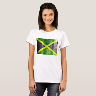 Jamaica Flag Grungy Distressed Board T-Shirt