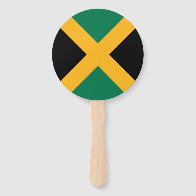 Jamaica Flag Hand Fan (Front)