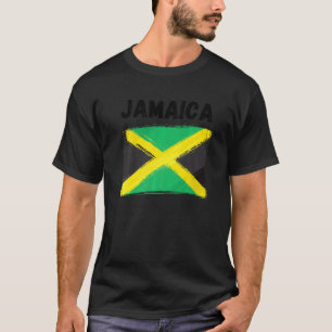Jamaica Flag Holiday Vintage Grunge Jamaican Flag T-Shirt