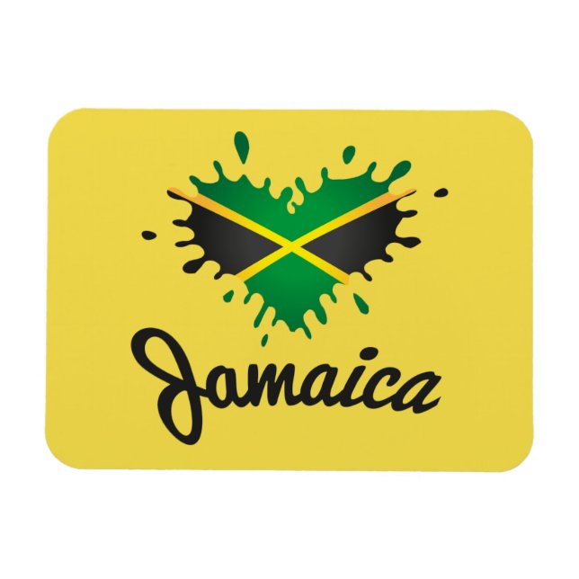 Jamaica Flag Island - Proud Jamaicans - Magnet (Horizontal)