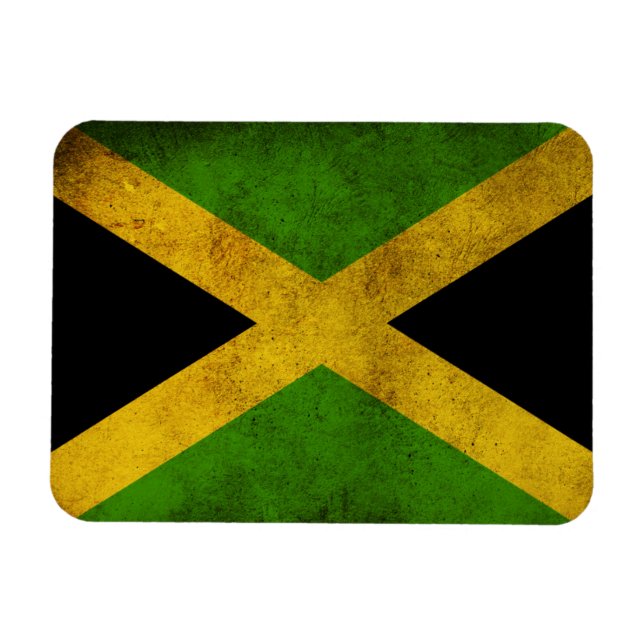 Jamaica Flag Island - Proud Jamaicans - Magnet (Horizontal)