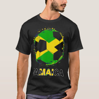 Jamaica Flag Jersey Supporter Jamaican Soccer Team T-Shirt