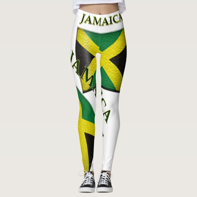 Jamaica flag leggings 1 (Front)