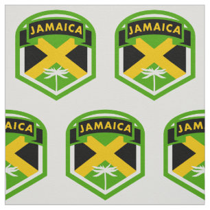 Jamaica Flag Logo Style Fabric
