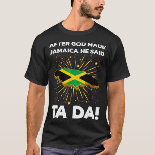 Jamaica Flag Map Jamaican T-Shirt