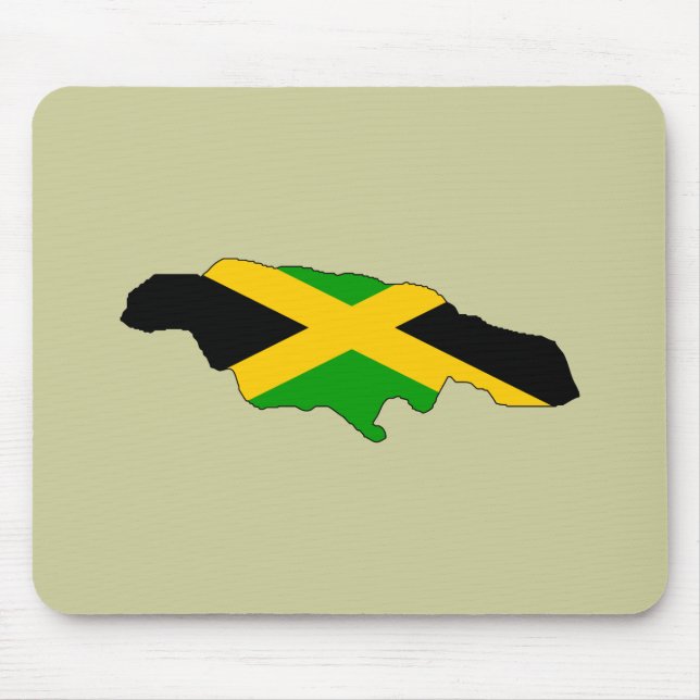 Jamaica flag map mouse pad (Front)
