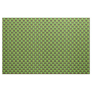 JAMAICA Flag Map Outline Fabric