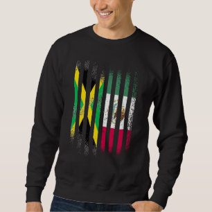 Jamaica Flag Mexico Grown Country Flags Stripes Sweatshirt