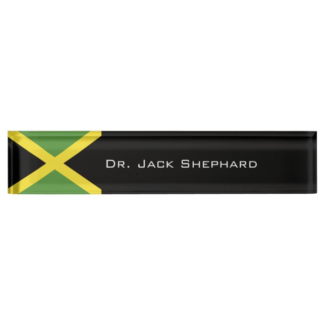 Jamaica Flag Nameplate (Front)