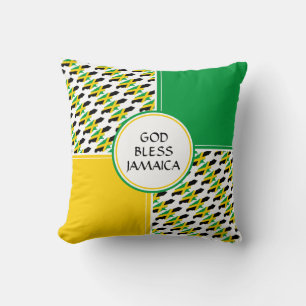 JAMAICA Flag Patriotic Jamaican Cushion