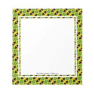 JAMAICA FLAG Patriotic JAMAICAN Personalised Notepad