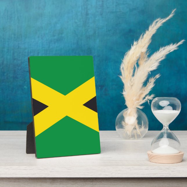 Jamaica flag plaque (Side)