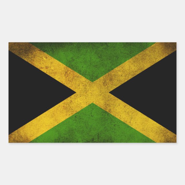 Jamaica Flag - Proud Jamaicans - Rasta Sticker (Front)