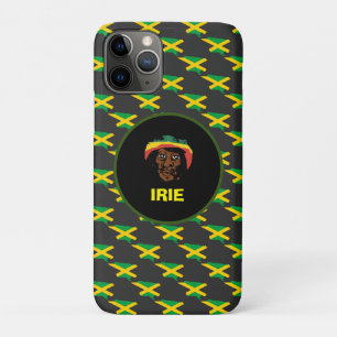 Jamaica flag ,Rastafarian head ,Jamaica    iPhone 11 Pro Case