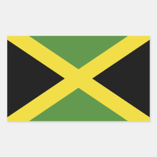 Jamaica Flag Rectangular Sticker