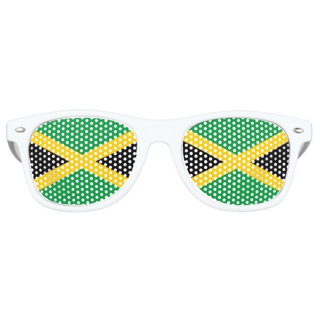Jamaica Flag Retro Sunglasses (Front)
