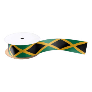 Jamaica Flag Satin Ribbon