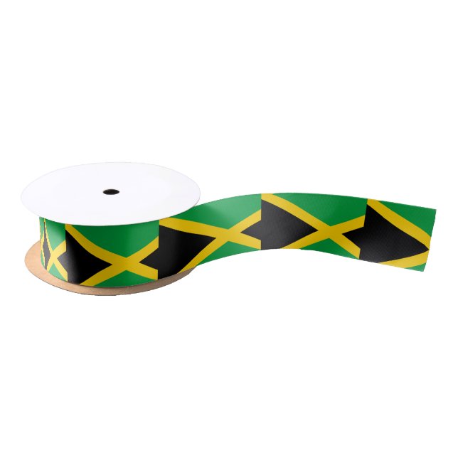 Jamaica Flag Satin Ribbon (Spool)