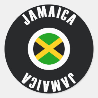 Jamaica Flag Simple Classic Round Sticker