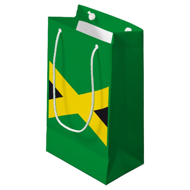 Jamaica flag small gift bag (Front Angled)