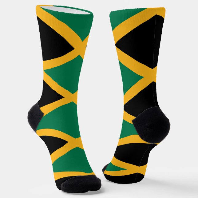 Jamaica Flag Socks (Angled)