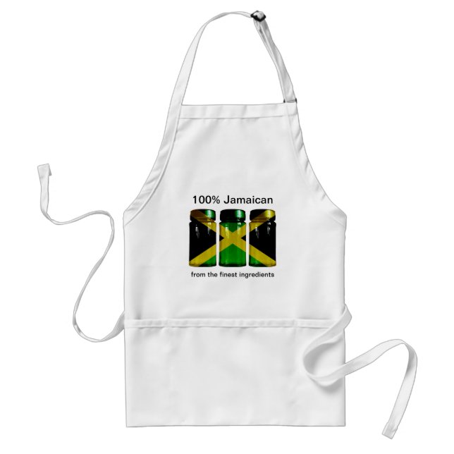 Jamaica Flag Spice Jars Apron (Front)