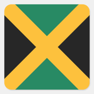 Jamaica Flag Square Sticker