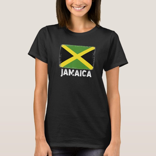Jamaica Flag  Support Jamaican People Women Men T-Shirt (Front)