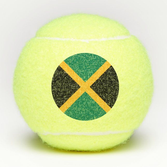 Jamaica Flag Tennis Balls (Front)